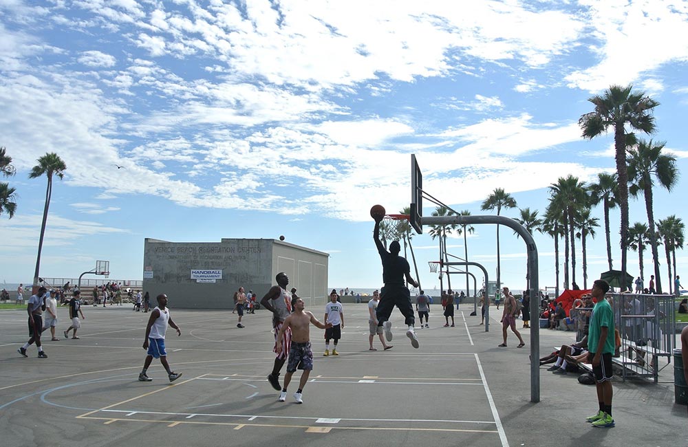 Streetball à Venice Beach