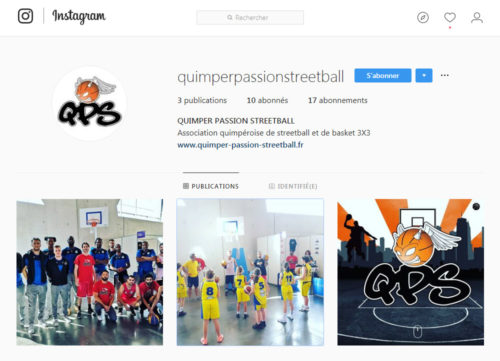 Compte Instagram de QPS