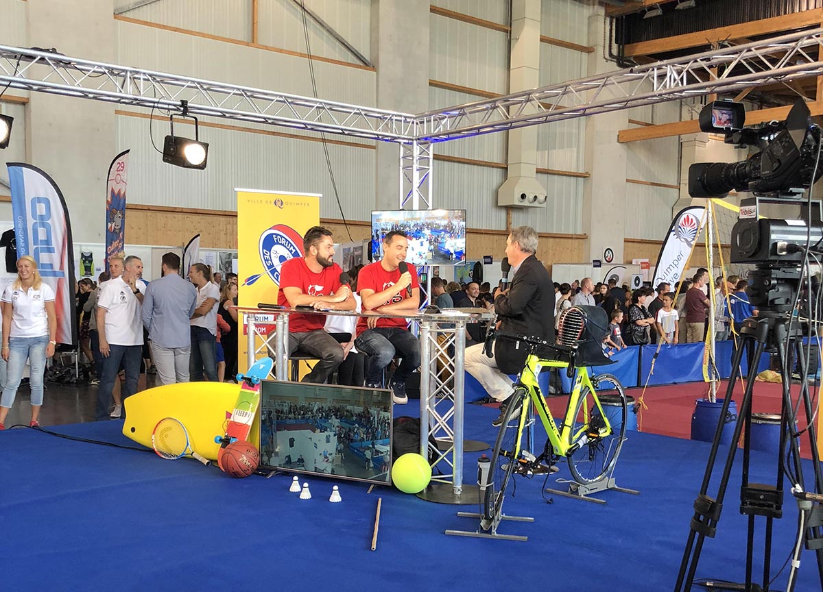 Présentation de QPS et du basket 3x3 sur Tébéo - Forum des Clubs 2018